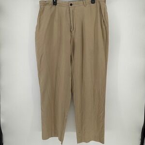 Polo Ralph Lauren Mens 38x32 Tan Linen Silk Blend Chino Dress Pants PCD-39W